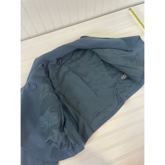 Lapis Grayish Blue Bow Collared Long Sleeve Cardigan Size XS - Picture 5 of 7